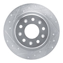 R1 16-25 Buick LaCrosse Front & Rear Drilled & Slotted Silver Brake Rotor Set