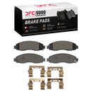 DFC 03-04 Dodge Dakota RWD Front 5000 Advanced Semi Metallic Brake Pads and Hardware Kit