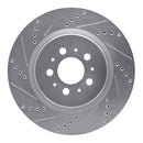 R1 04-07 Volvo V70 Front & Rear Drilled & Slotted Silver Brake Rotor Set
