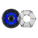 DS18 Hybrid Marine Speakers w/ Driver And RGB LED 10in 2-Way 450 Watts RMS 4 ohm Crbn Fiber w/ Cover
