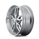 Ridler 608 18x8 / 5x120.65 BP / 0mm Offset / 72.62mm Hub Gloss Grey Milled Wheel