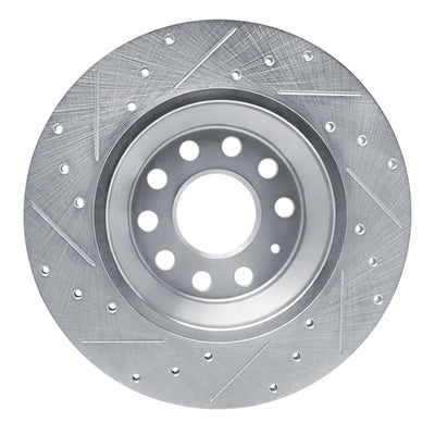 R1 18-25 Audi Q3 Front & Rear Drilled & Slotted Silver Brake Rotor Set