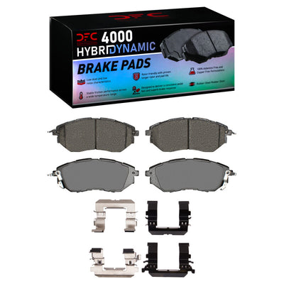 DFC 14-18 Subaru Forester Front & Rear Geospec Rotors w/4000 HybriDynamic Brake Pads w/Hardware