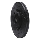 R1 11-23 Chevrolet Bolt EUV Front Right Drilled & Slotted Black Brake Rotor