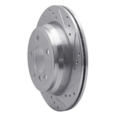 R1 06-20 BMW 428i Rear Drilled & Slotted Silver Brake Rotor Set