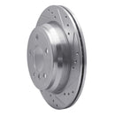R1 06-20 BMW 428i Rear Drilled & Slotted Silver Brake Rotor Set