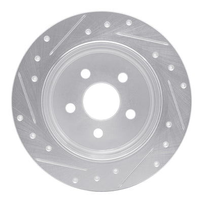 R1 03-09 Chrysler PT Cruiser Front & Rear Drilled & Slotted Silver Brake Rotor Set