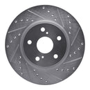 R1 86-92 Toyota Supra Front & Rear Drilled & Slotted Silver Brake Rotor Set