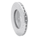 R1 88-93 Toyota Celica Front Left Drilled & Slotted Silver Brake Rotor