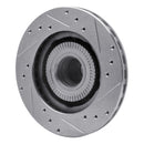 R1 91-94 Ford Explorer Front Left Drilled & Slotted Silver Brake Rotor
