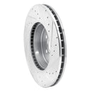 R1 17-26 BMW iX3 Front Drill & Slot Silver Rotors