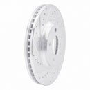 R1 05-05 Buick Park Avenue Front Left Drilled & Slotted Silver Brake Rotor