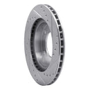 R1 76-86 Jeep Scrambler Front Left Drilled & Slotted Silver Brake Rotor