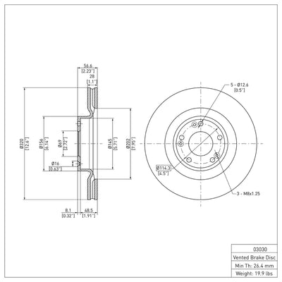 DFC 09-11 Hyundai Genesis Front & Rear Geospec Rotors