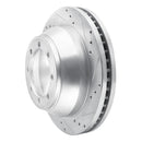 R1 08-20 Ford E-450 Super Duty Rear Right Drilled & Slotted Silver Brake Rotor