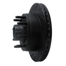 R1 95-07 Ford E-350 Econoline Club Wagon Front Left Drilled & Slotted Black Brake Rotor