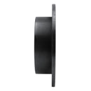 R1 01-10 Hyundai Tucson Rear Right Drilled & Slotted Black Brake Rotor