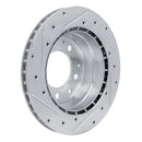 R1 84-89 Porsche 911 Rear Right Drilled & Slotted Silver Brake Rotor