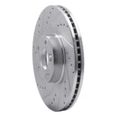 R1 11-17 Genesis G80 Front Drilled & Slotted Silver Brake Rotor Set