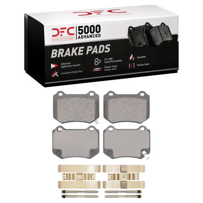 DFC 18-25 Subaru WRX Front & Rear Rotors with 5000 Advanced Brake Pads w/Hardware