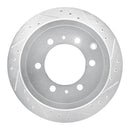 R1 93-97 Lexus LX450 Front & Rear Drilled & Slotted Silver Brake Rotor Set