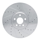 R1 16-25 BMW 740i Front & Rear Drilled & Slotted Silver Brake Rotor Set