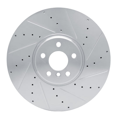 R1 16-26 BMW X5 Front Drill & Slot Silver Rotors