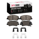 DFC 12-17 Dodge Attitude Front Drilled & Slotted Geoperformance Rotors 5000 Advanced Pads w/Hardware