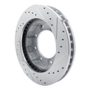 R1 77-00 Chevrolet V30 & V3500 Pickup Front Left Drilled & Slotted Silver Brake Rotor
