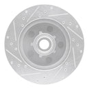 R1 88-94 Chevrolet C1500 Front Drilled & Slotted Silver Brake Rotor Set
