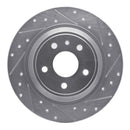 R1 13-20 Ford FusIon Front & Rear Drilled & Slotted Silver Brake Rotor Set