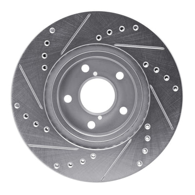 R1 90-16 Saab 9-2X Front Drilled & Slotted Silver Brake Rotor Set