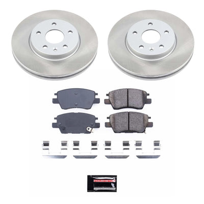 Power Stop 22-23 Chevrolet Bolt EUV Front and Rear Semi-Coated Rotor Kit
