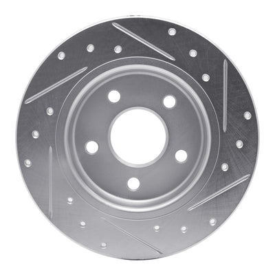 R1 12-18 Ford Focus Front & Rear Drilled & Slotted Silver Brake Rotor Set