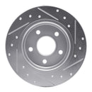 R1 12-18 Ford Focus Front & Rear Drilled & Slotted Silver Brake Rotor Set
