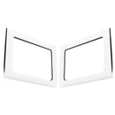 DEI 11-18 Jeep Wrangler JK 4-Door Boom Mat Rear Side Window Trim - 2 Piece - White