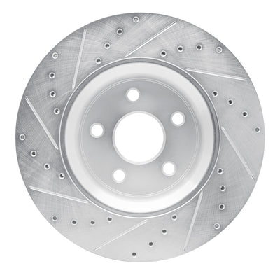 R1 11-25 Dodge Durango Front Drilled & Slotted Silver Brake Rotor Set