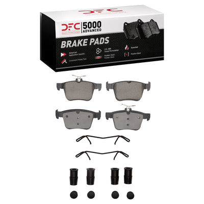 DFC 17-19 Volkswagen E-Golf Rear 5000 Advanced Low Metallic Brake Pads and Hardware Kit