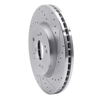 R1 10-15 Honda Accord Crosstour Front & Rear Drilled & Slotted Silver Brake Rotor Set