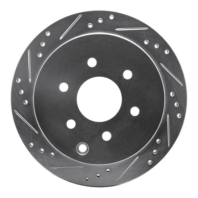 R1 05-24 Nissan Frontier Front & Rear Drilled & Slotted Silver Brake Rotor Set