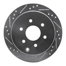R1 05-24 Nissan Frontier Front & Rear Drilled & Slotted Silver Brake Rotor Set