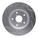 R1 19-24 Subaru Forester Front & Rear Drilled & Slotted Silver Brake Rotor Set
