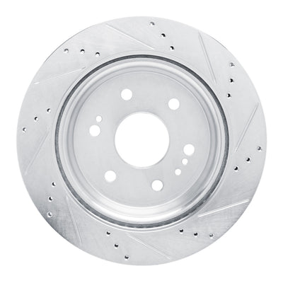 R1 19-25 Cadillac Escalade ESV Front & Rear Drilled & Slotted Silver Brake Rotor Set
