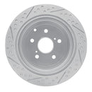 R1 10-20 Lexus Rx350 Rear Right Drilled & Slotted Geo-Carbon Rotor