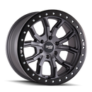 Dirty Life 9303 DT-1 17x9/5x114.3 BP/-12mm Offset/72.6mm Hub Matte Gunmetal Wheel - Beadlock