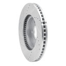 R1 07-15 Chevrolet Equinox Front Right Drilled & Slotted Silver Brake Rotor