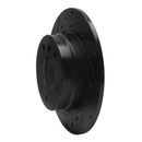 R1 91-99 BMW 325IS Rear Left Drilled & Slotted Black Brake Rotor
