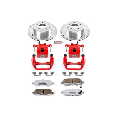 Power Stop 03-05 Infiniti G35 Front & Rear Z26 Street Warrior Brake Kit w/Calipers