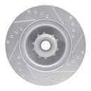R1 70-72 Dodge Charger Front Left Drilled & Slotted Silver Brake Rotor