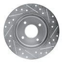 R1 84-85 Nissan 300ZX Front & Rear Drilled & Slotted Silver Brake Rotor Set
